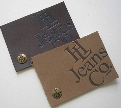 Jeans PU Leather Patch