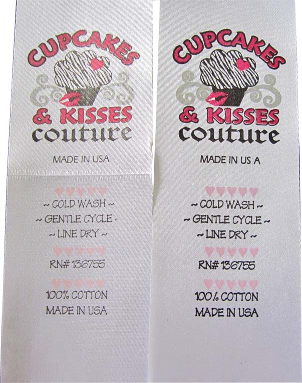 Printed Satin Label