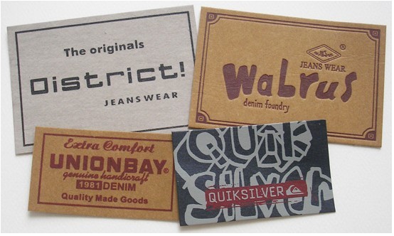 Jeans PU Leather Labels