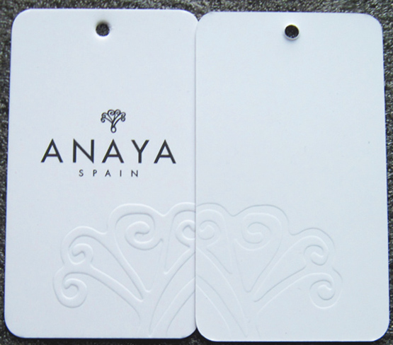 Custom Embossed Logo Hang Tags