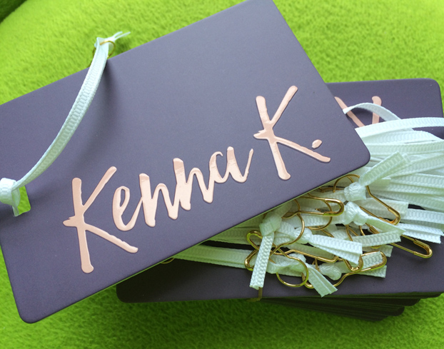 Customized Gold Foil Hangtags