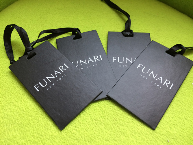 Custom Black Cardboard Hang Tags