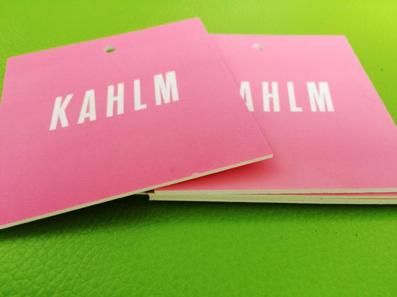 Custom Soft Touch Coating Hang Tags